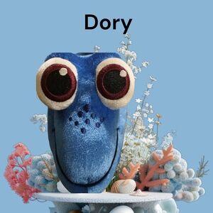 Disney Rare Tagged TOKYO Resort Disney Pixar Finding Nemo Dory 14" Plush Toy EUC